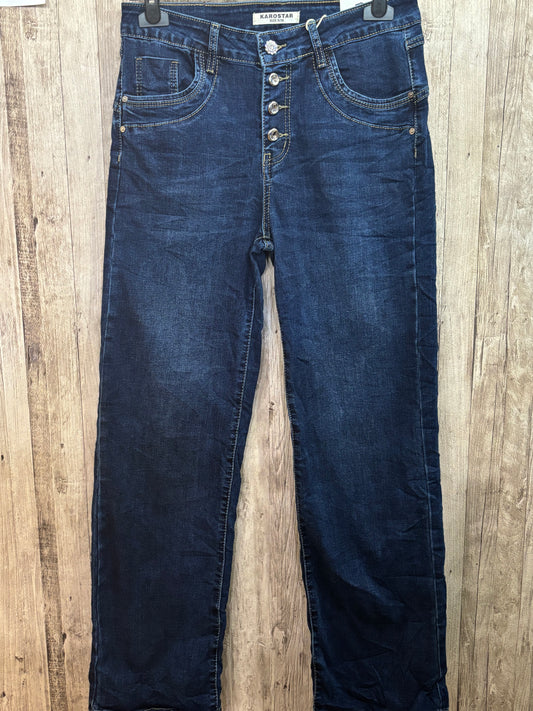 Karostar bleu brut bouton KM2605