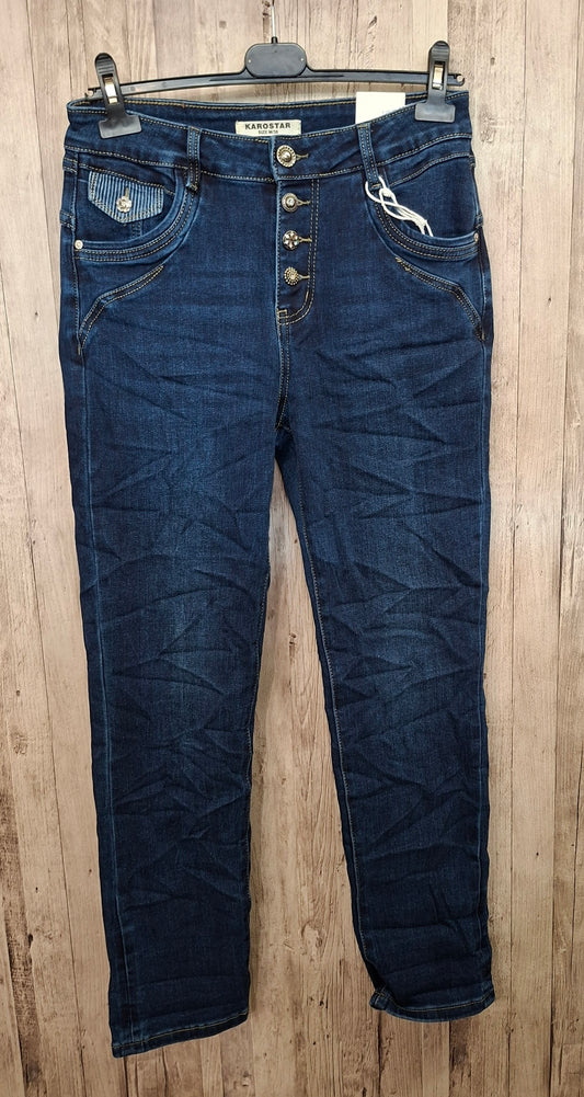 Karostar bleu brut avec bouton K2824