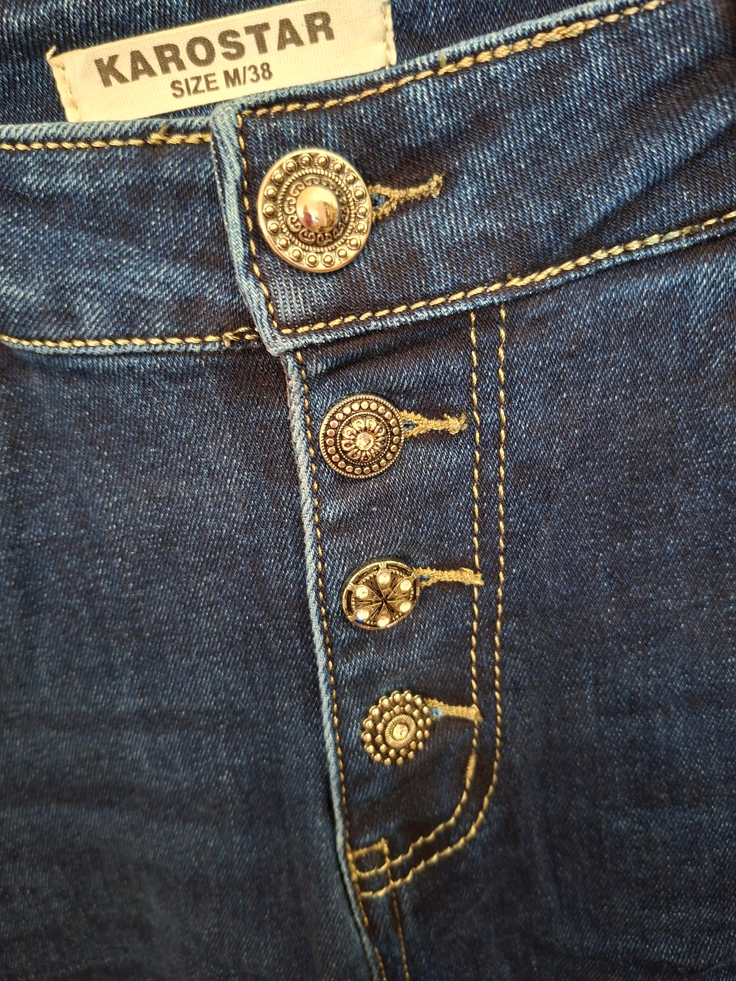 Karostar bleu brut avec bouton K2824