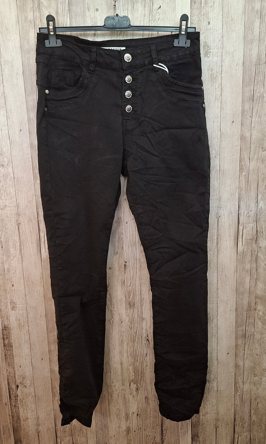 Karostar noir boutons bijoux K2780-1