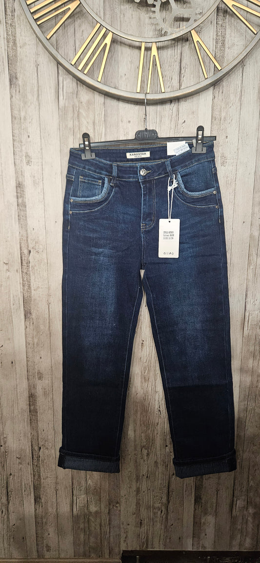 Karostar bleu foncé K2826 coupe droite