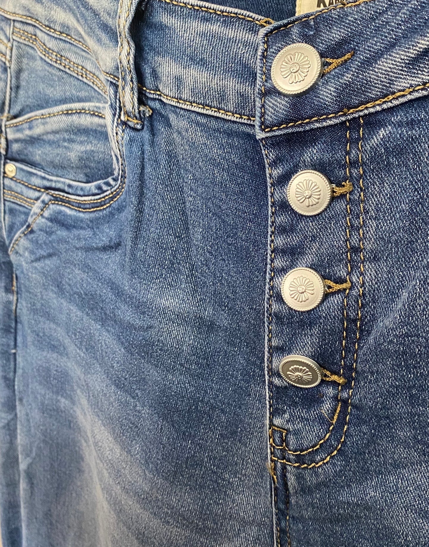 Karostar bleu à bouton KM2737