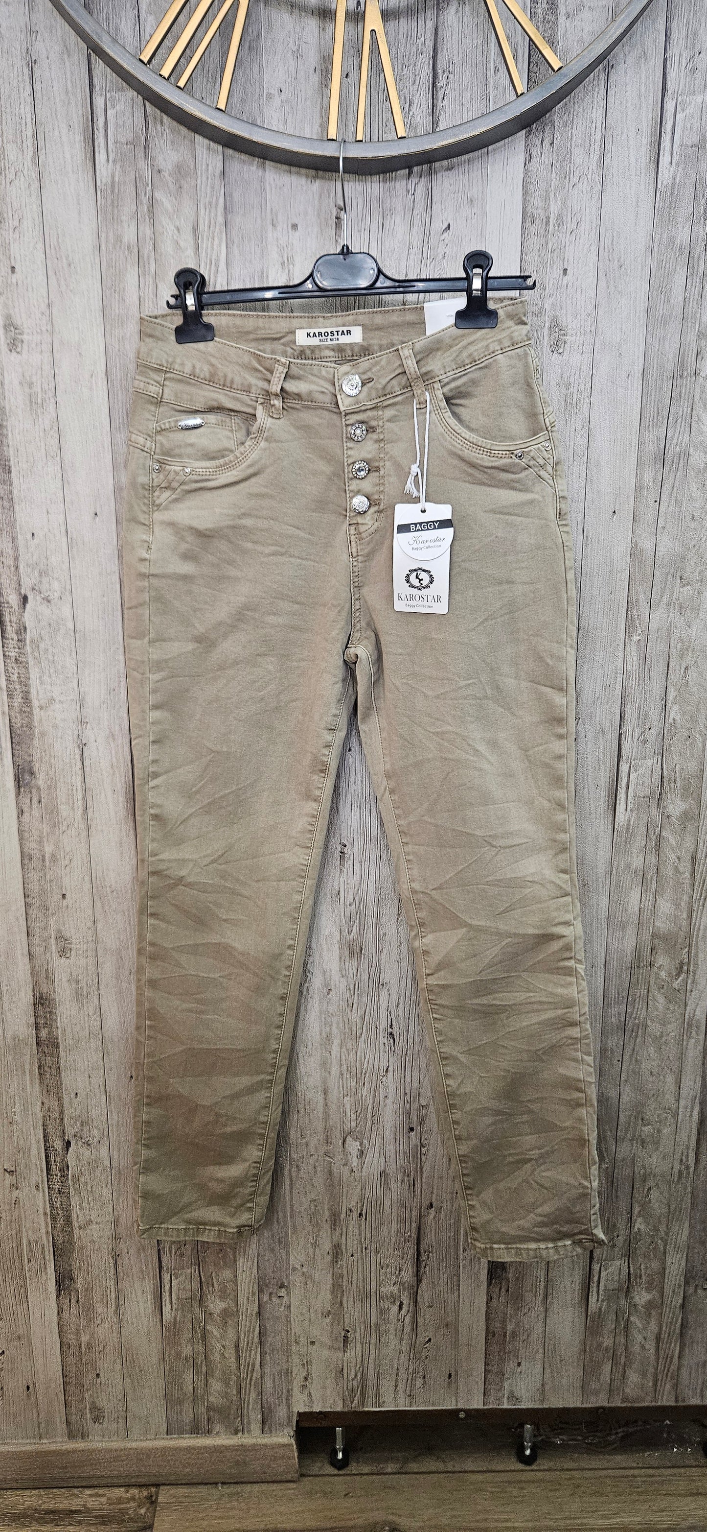 Karostar beige boutons bijoux