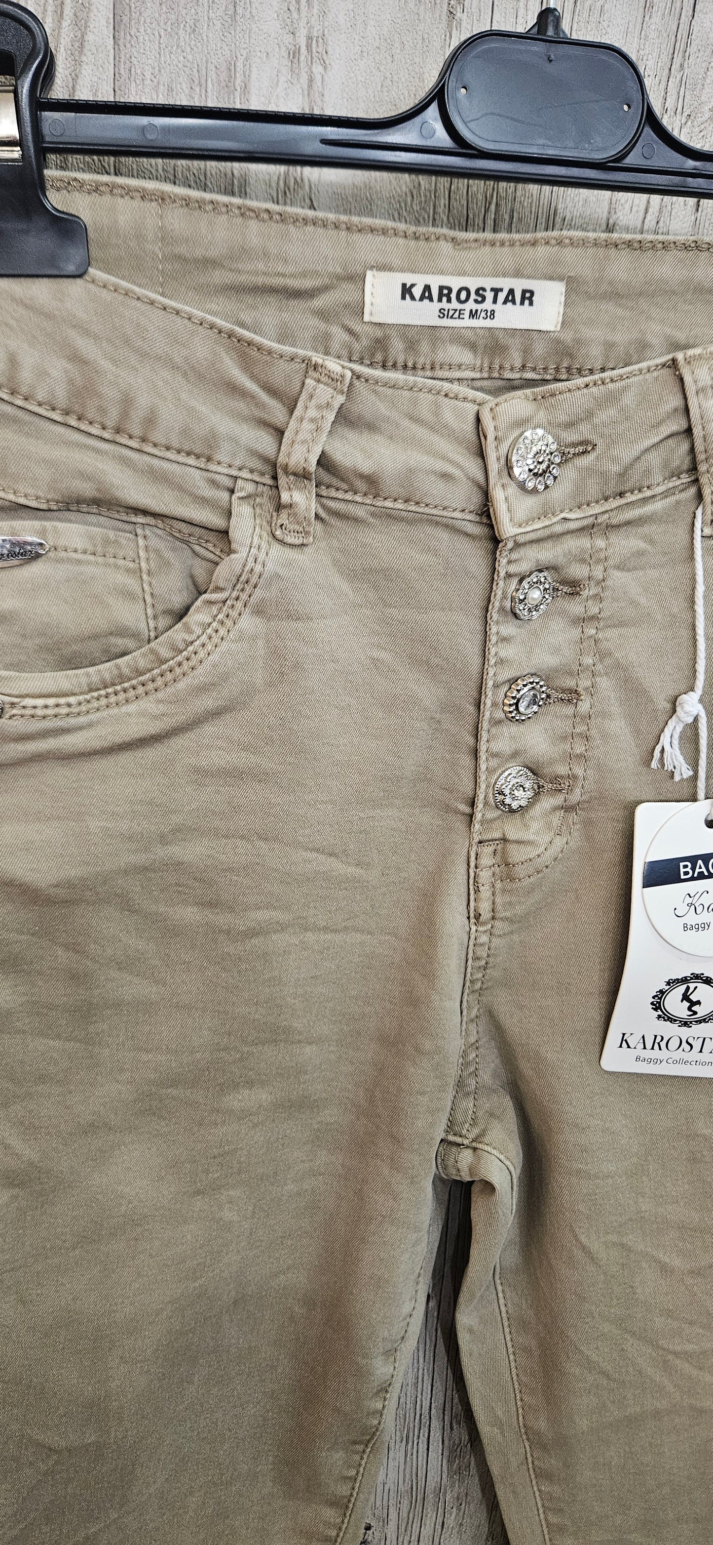 Karostar beige boutons bijoux