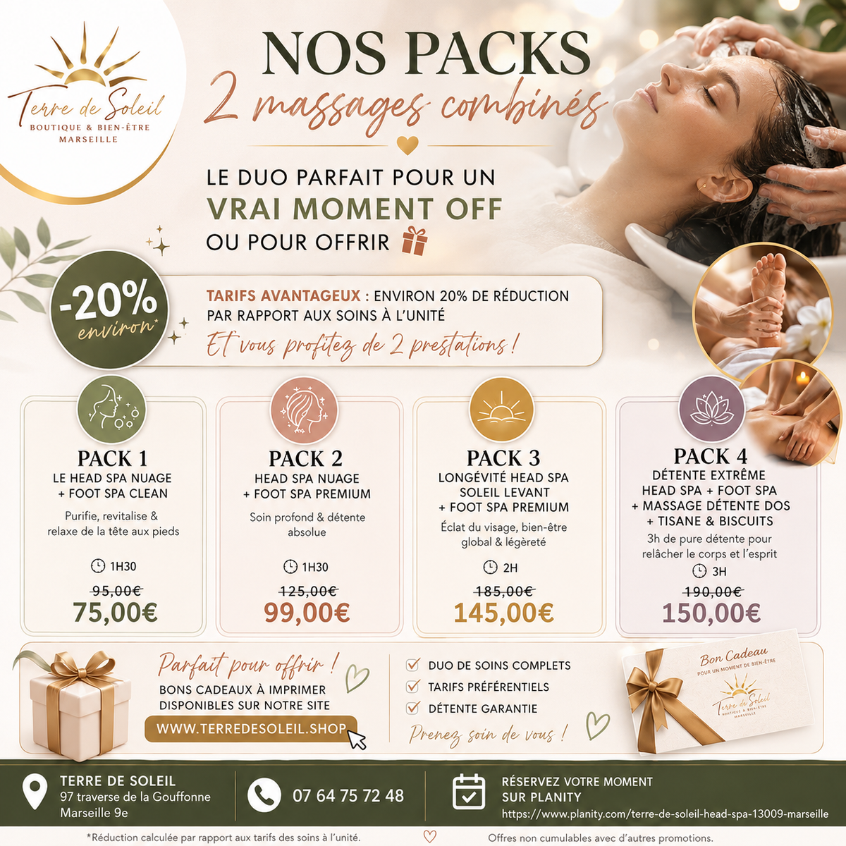 Pack 3 Détente 2h