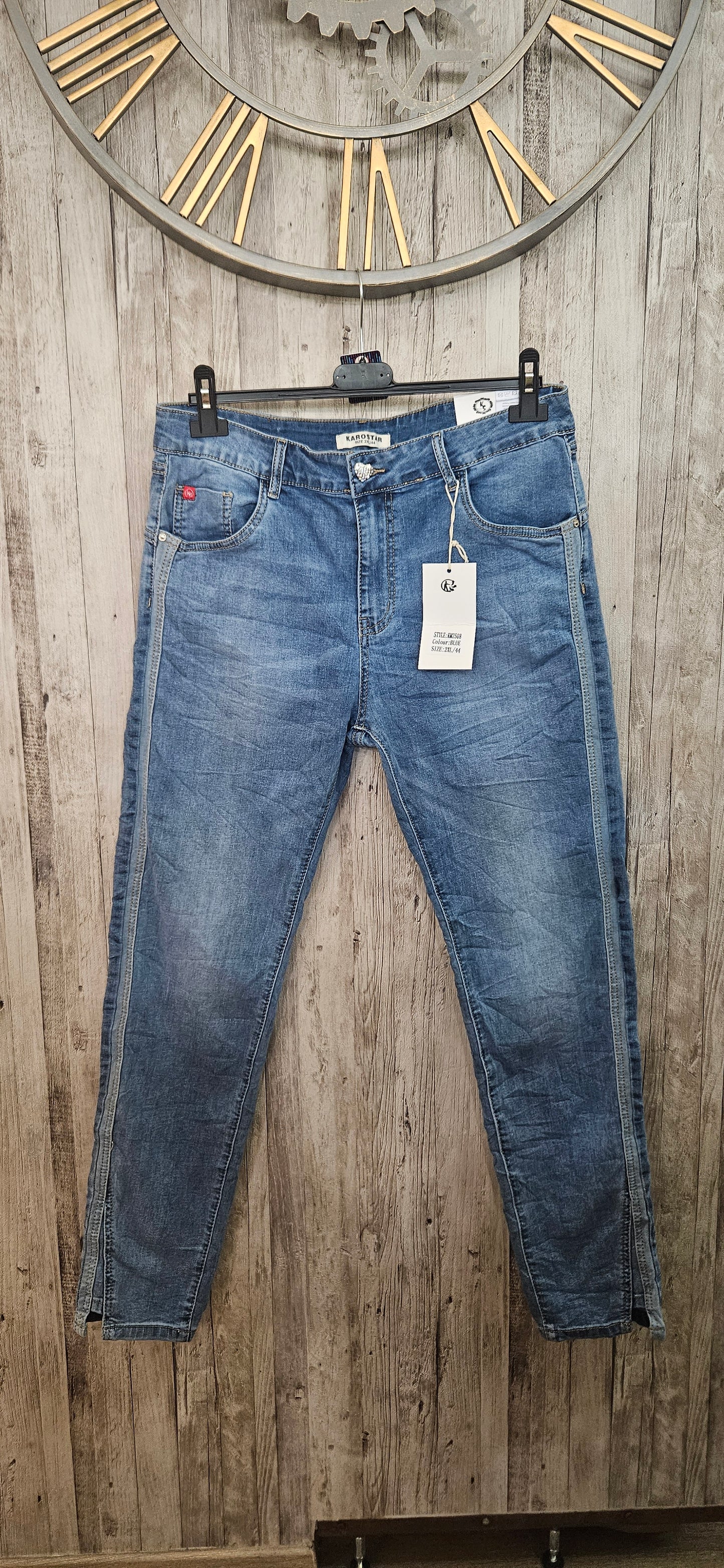 Karostar bleu clair bande latérale
